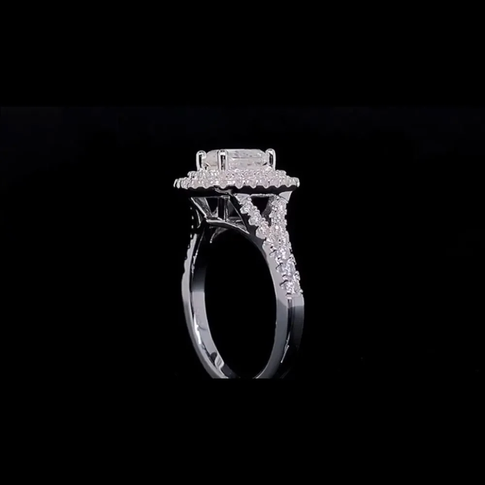 Halo Diamond Engagement Ring